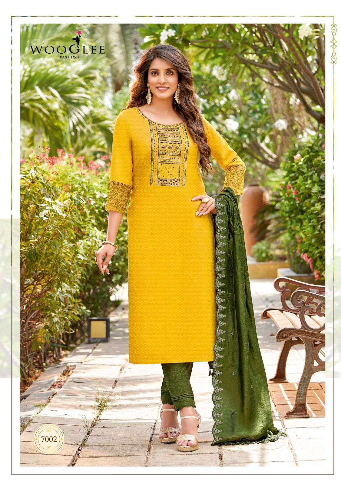 Wooglee Varnee Catalog Festive Wear Kurti Bottom With Dupatta Wholesale