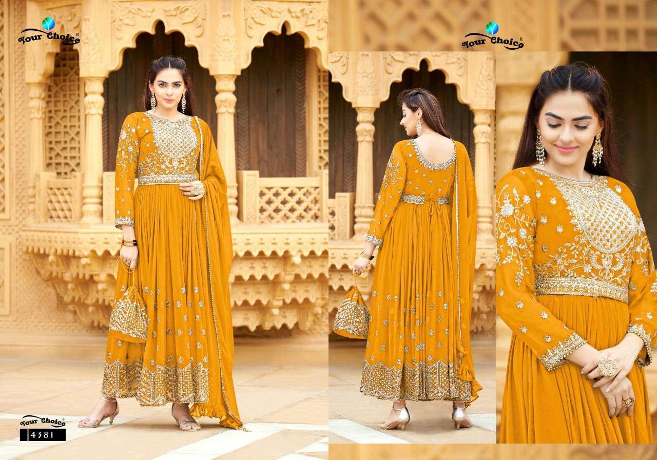 Your Choice Bonaza Catalog Georgette Wear Designer Salwar Suits Wholesale