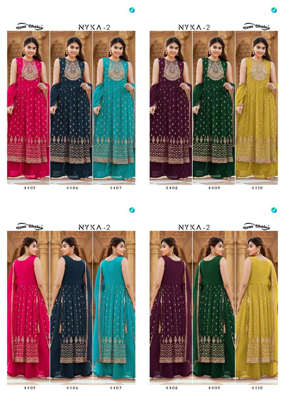 Your Choice Nyka Vol 2 Catalog Designer Wear Salwar Suits Wholesale