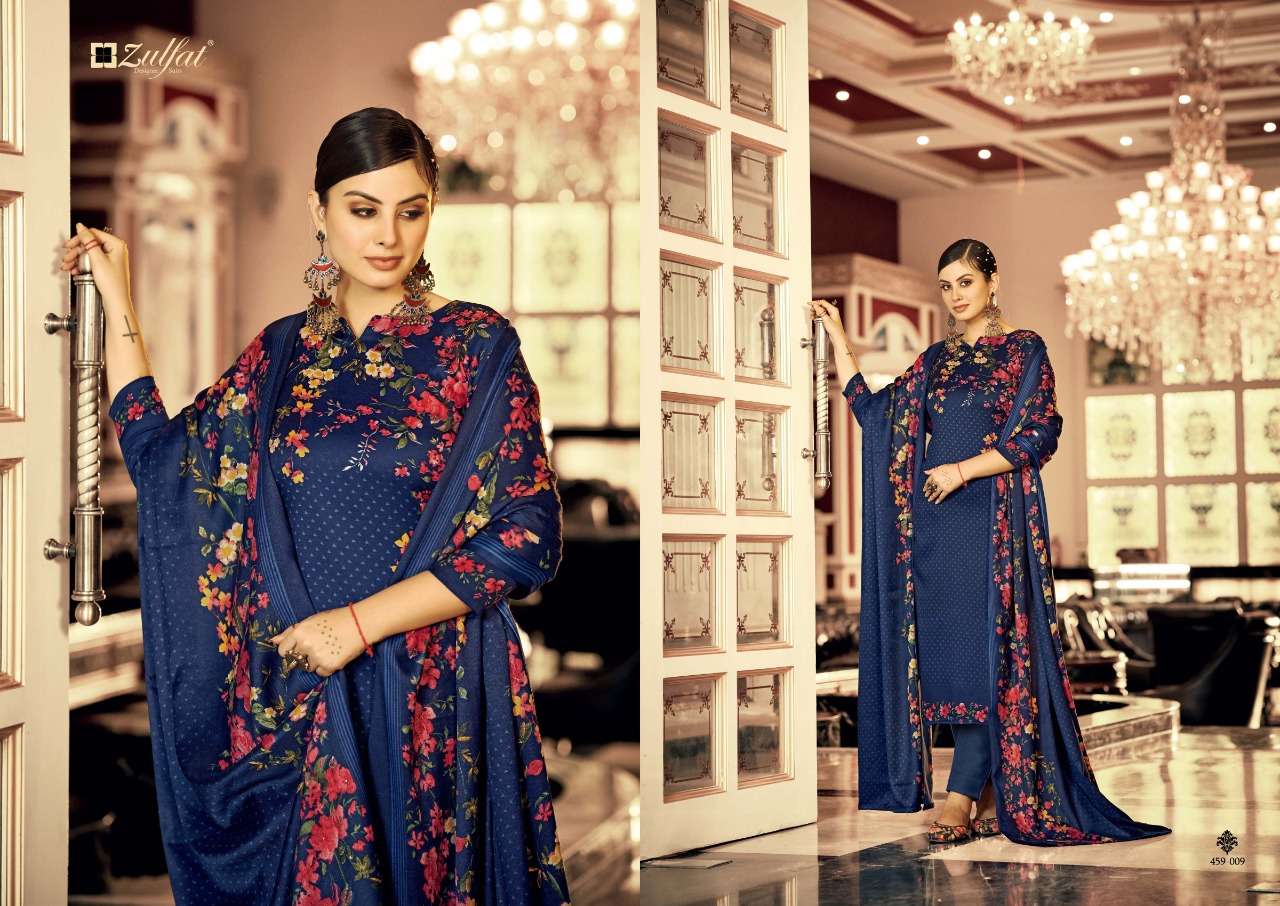 Zulfat Al Marina Catalog Premium Wear Woollen Pashmina Dress Materials Wholesale