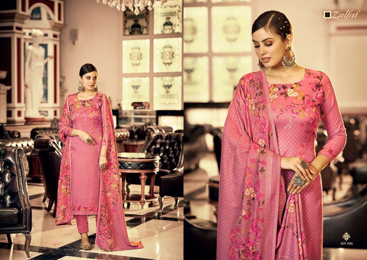 Zulfat Al Marina Catalog Premium Wear Woollen Pashmina Dress Materials Wholesale