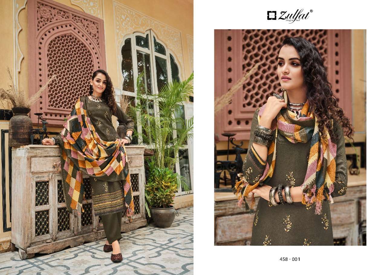 Zulfat Nusrat Catalog Ready Made Exclusive Designer Dress Materials Wholesale