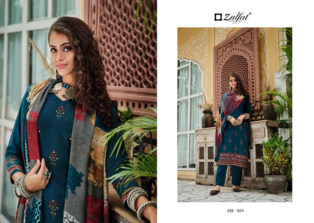 Zulfat Nusrat Catalog Ready Made Exclusive Designer Dress Materials Wholesale