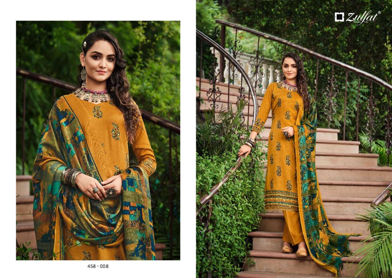 Zulfat Nusrat Catalog Ready Made Exclusive Designer Dress Materials Wholesale