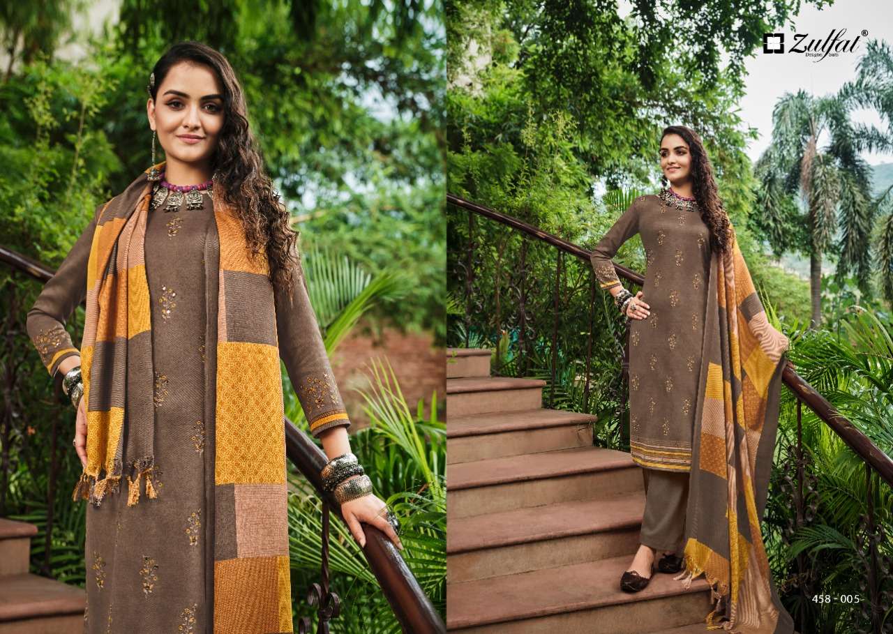 Zulfat Nusrat Catalog Ready Made Exclusive Designer Dress Materials Wholesale