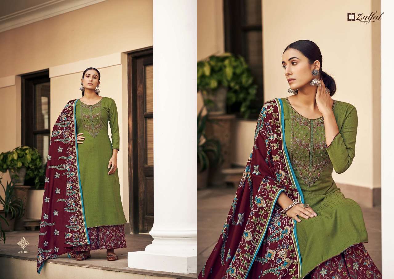 Zulfat Sohni Vol 2 Catalog Embroidery Wear Pashmina Dress Materials Wholesale