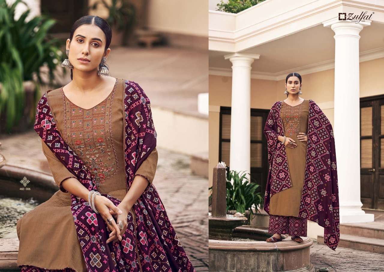 Zulfat Sohni Vol 2 Catalog Embroidery Wear Pashmina Dress Materials Wholesale