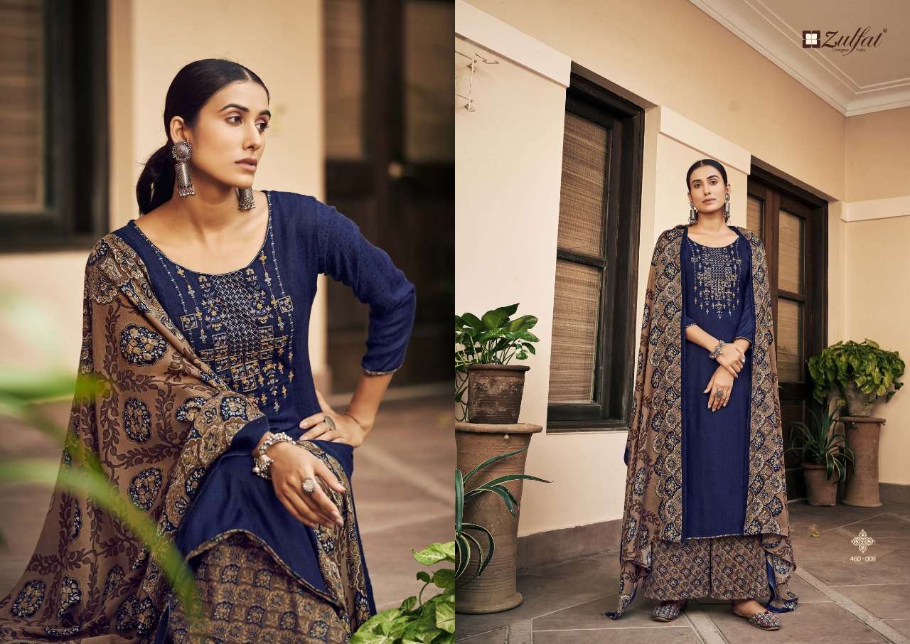 Zulfat Sohni Vol 2 Catalog Embroidery Wear Pashmina Dress Materials Wholesale