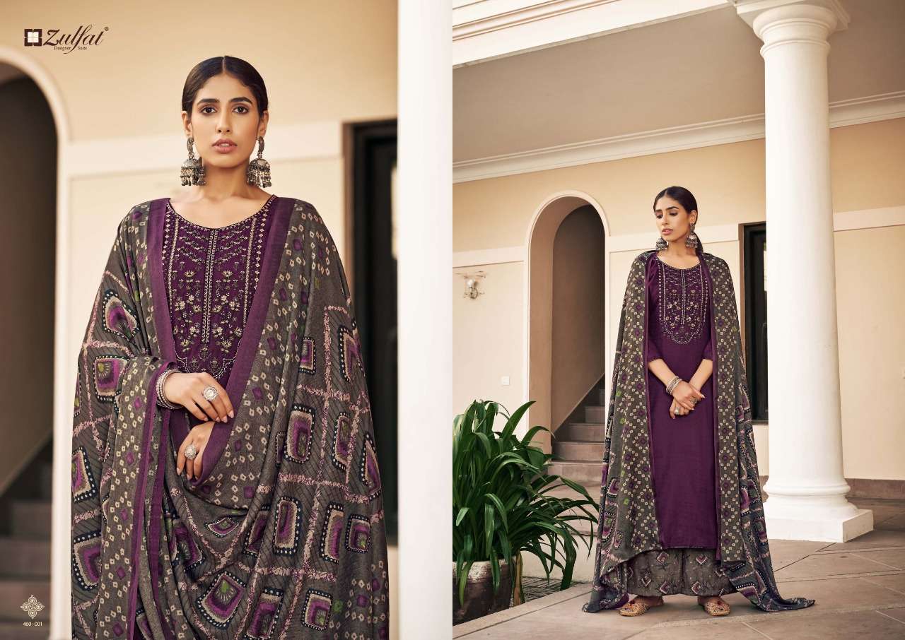 Zulfat Sohni Vol 2 Catalog Embroidery Wear Pashmina Dress Materials Wholesale