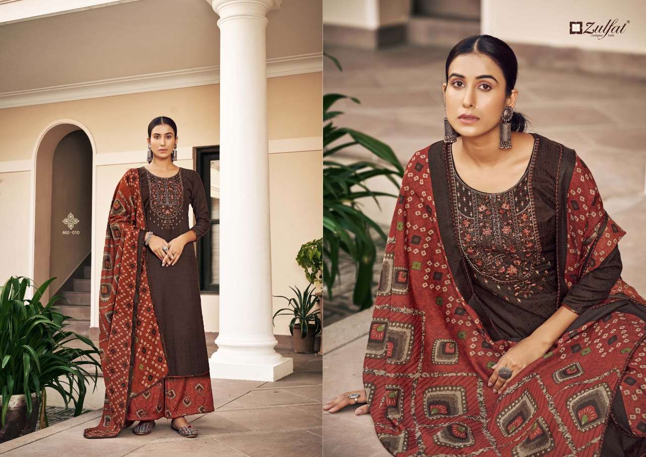 Zulfat Sohni Vol 2 Catalog Embroidery Wear Pashmina Dress Materials Wholesale
