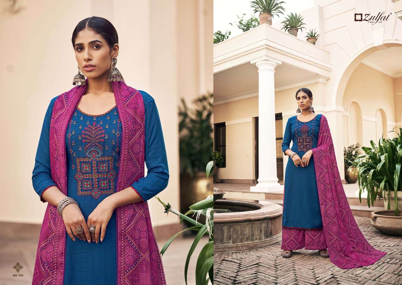 Zulfat Sohni Vol 2 Catalog Embroidery Wear Pashmina Dress Materials Wholesale