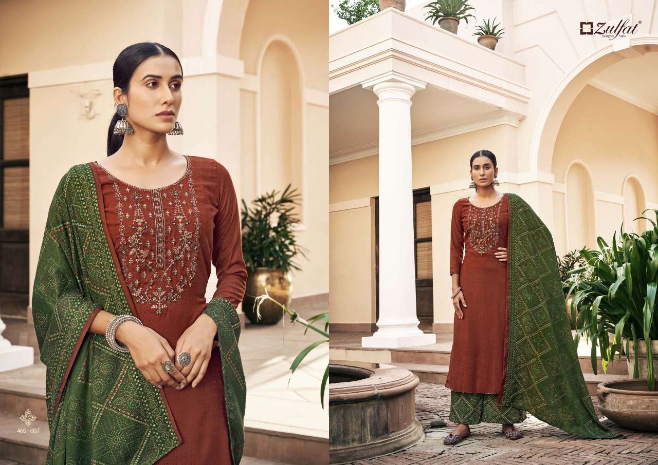 Zulfat Sohni Vol 2 Catalog Embroidery Wear Pashmina Dress Materials Wholesale