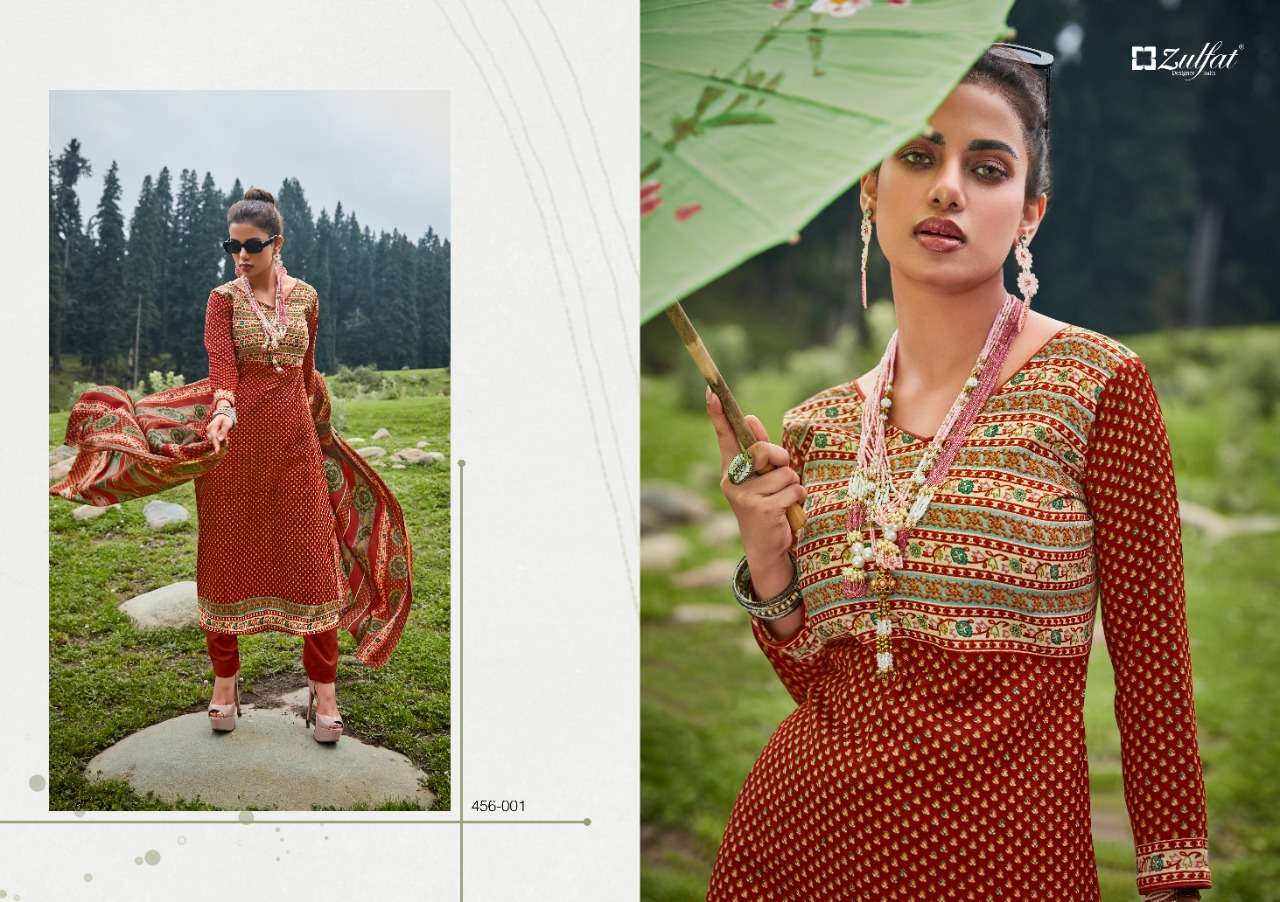 Zulfat Winter Nova Catalog Ready Made Exclusive Designer Dress materials Wholesale