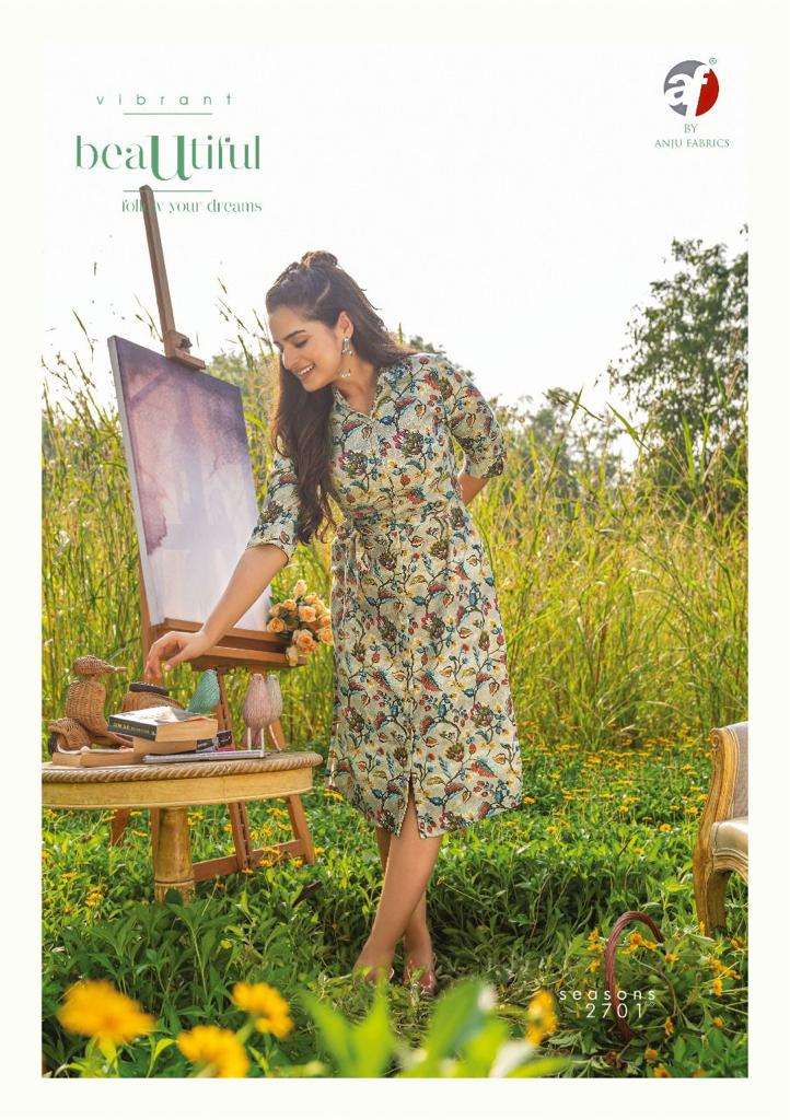 ANJU FABRICS PRESENT CLASSY WESTERN KURTI WITH BELT ON PASHMINA DIGITAL PRINT