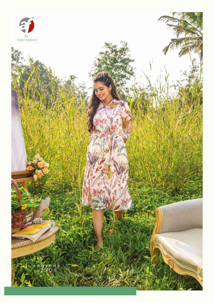 ANJU FABRICS PRESENT CLASSY WESTERN KURTI WITH BELT ON PASHMINA DIGITAL PRINT
