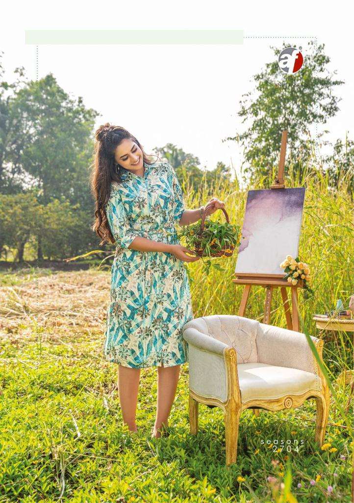 ANJU FABRICS PRESENT CLASSY WESTERN KURTI WITH BELT ON PASHMINA DIGITAL PRINT