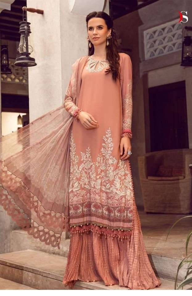 DEEPSY MARIA B  22 5 PURE COTTON SALWAR SUITS WITH CHIFFON DUPATTA
