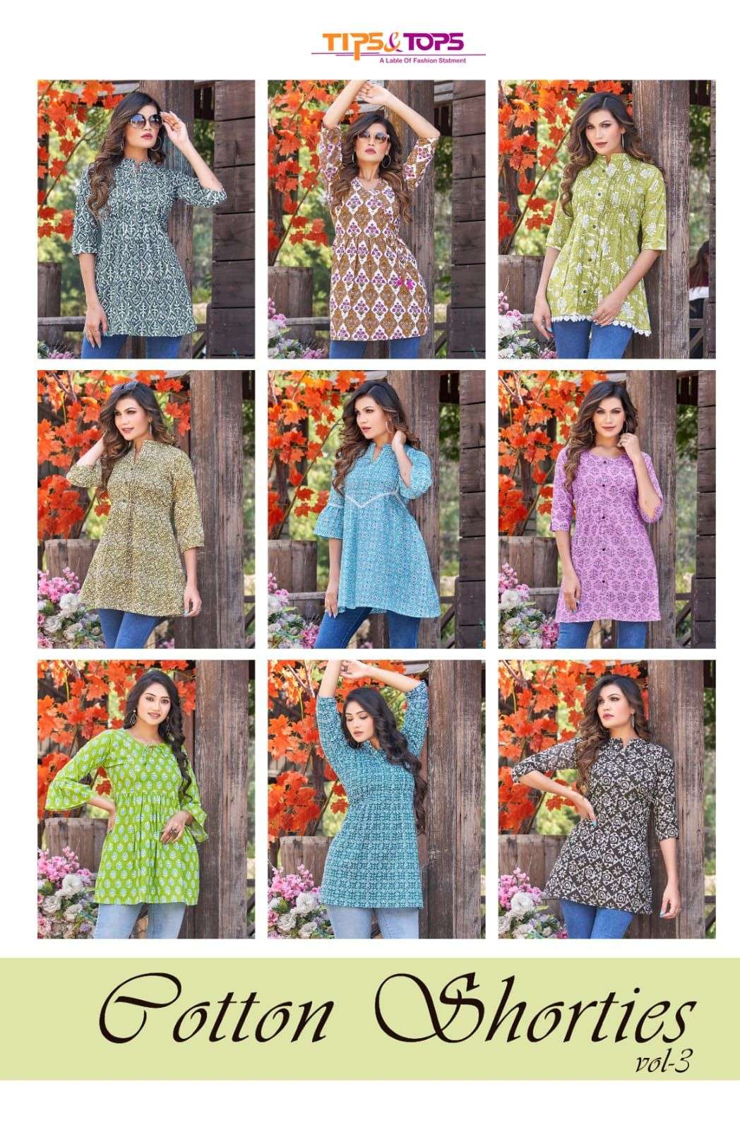  FANCY SHORT COTTON TOPS  - Vol 03  ?  