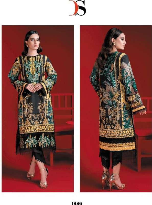 Firdous Solitaire By DEEPSY SUITS On Pure Cotton With Heavy Patch Embroidery 