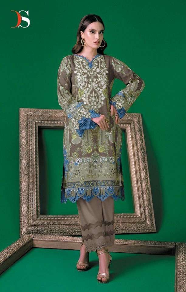Firdous Solitaire By DEEPSY SUITS On Pure Cotton With Heavy Patch Embroidery 