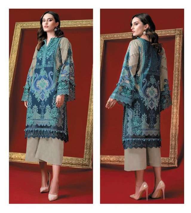 Firdous Solitaire By DEEPSY SUITS On Pure Cotton With Heavy Patch Embroidery 