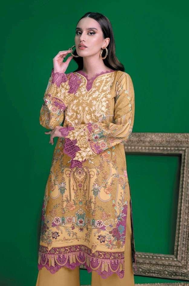 Firdous Solitaire By DEEPSY SUITS On Pure Cotton With Heavy Patch Embroidery 