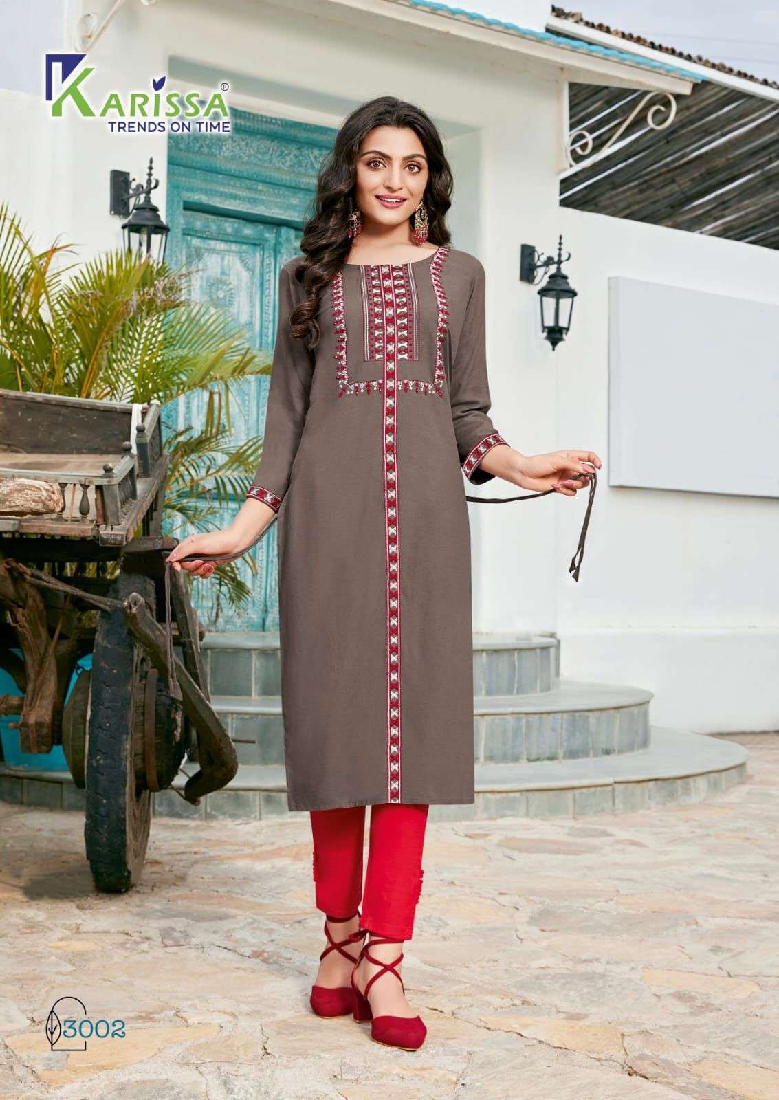 KARISSA®️ Catalog :  REHANA vol-3 Rayon Kurtis wholesale