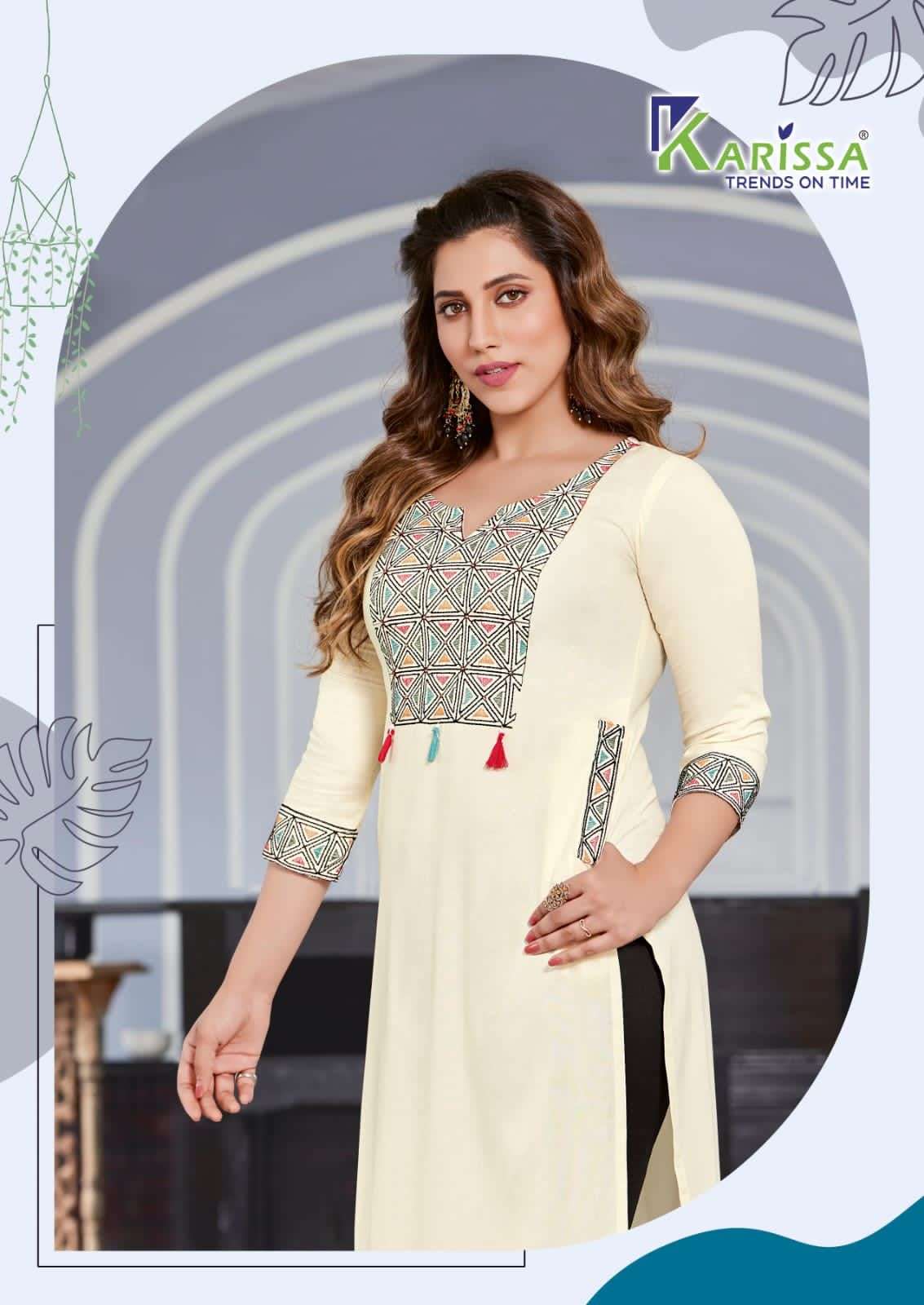 KARISSA®️ Catalog :  REHANA vol-3 Rayon Kurtis wholesale