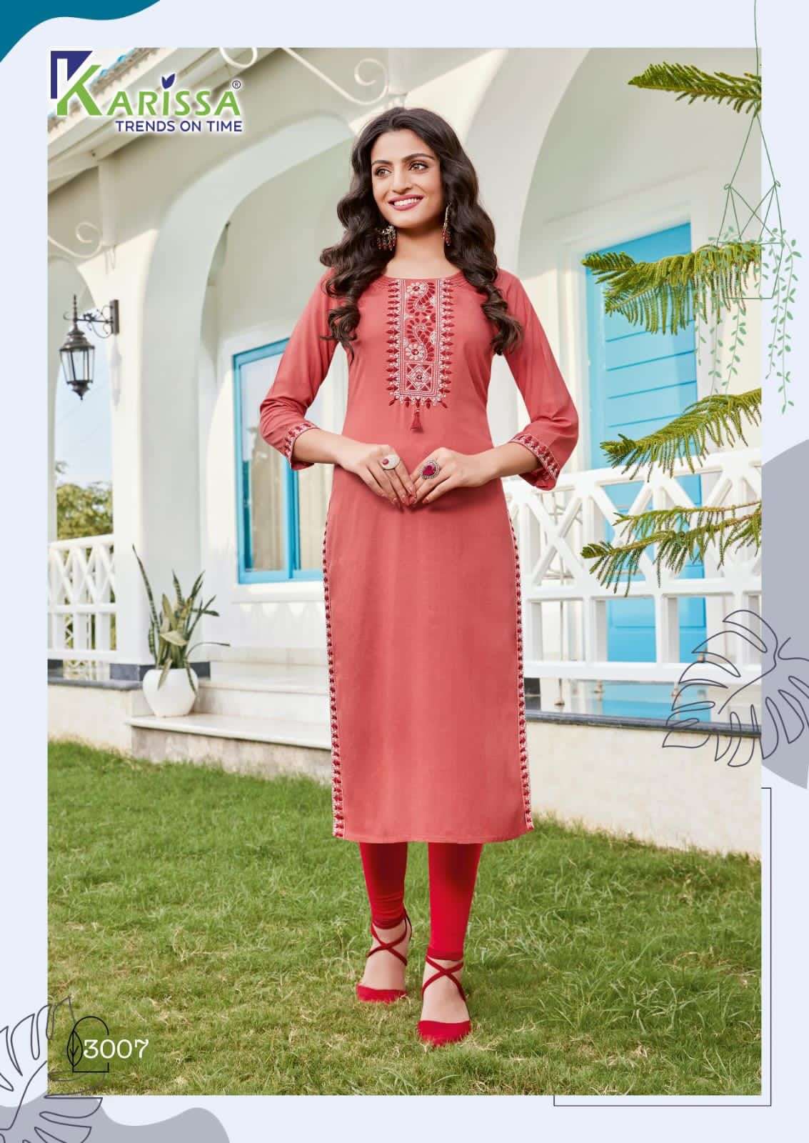 KARISSA®️ Catalog :  REHANA vol-3 Rayon Kurtis wholesale