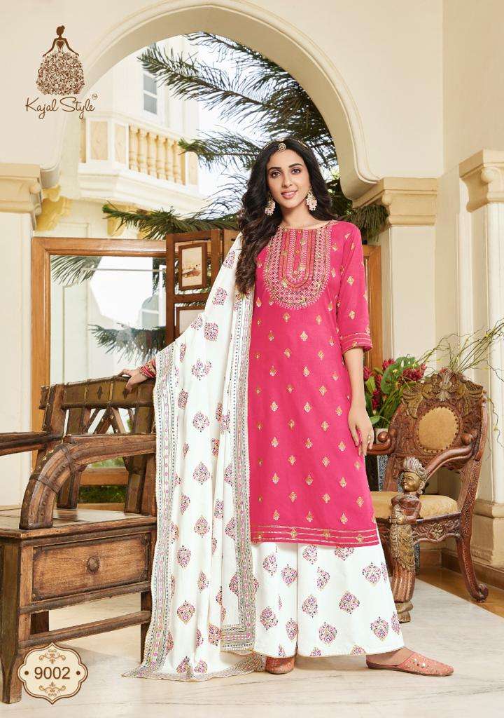 Most Awaited Fully Embroidered Designer Dupatta Collection With Kurti  Plazzo , Sharara & Pant  Set . 