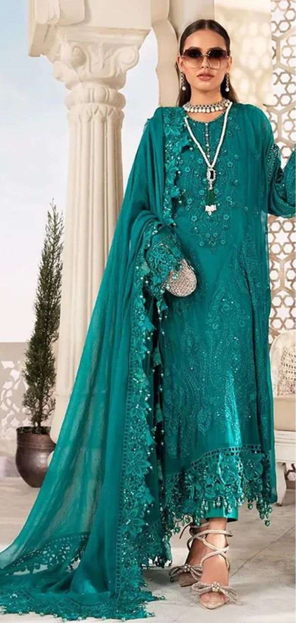 SERINE PRESENTING NEW DESIGN On Maria B.Chiffons Vol-02  