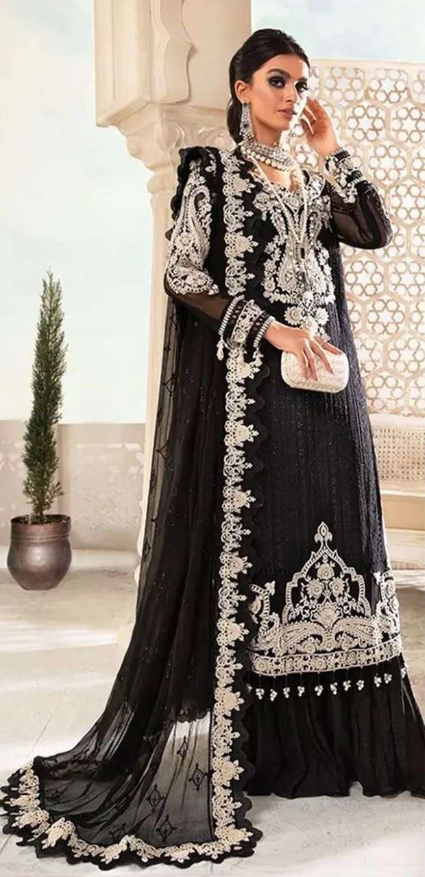 SERINE PRESENTING NEW DESIGN On Maria B.Chiffons Vol-02  