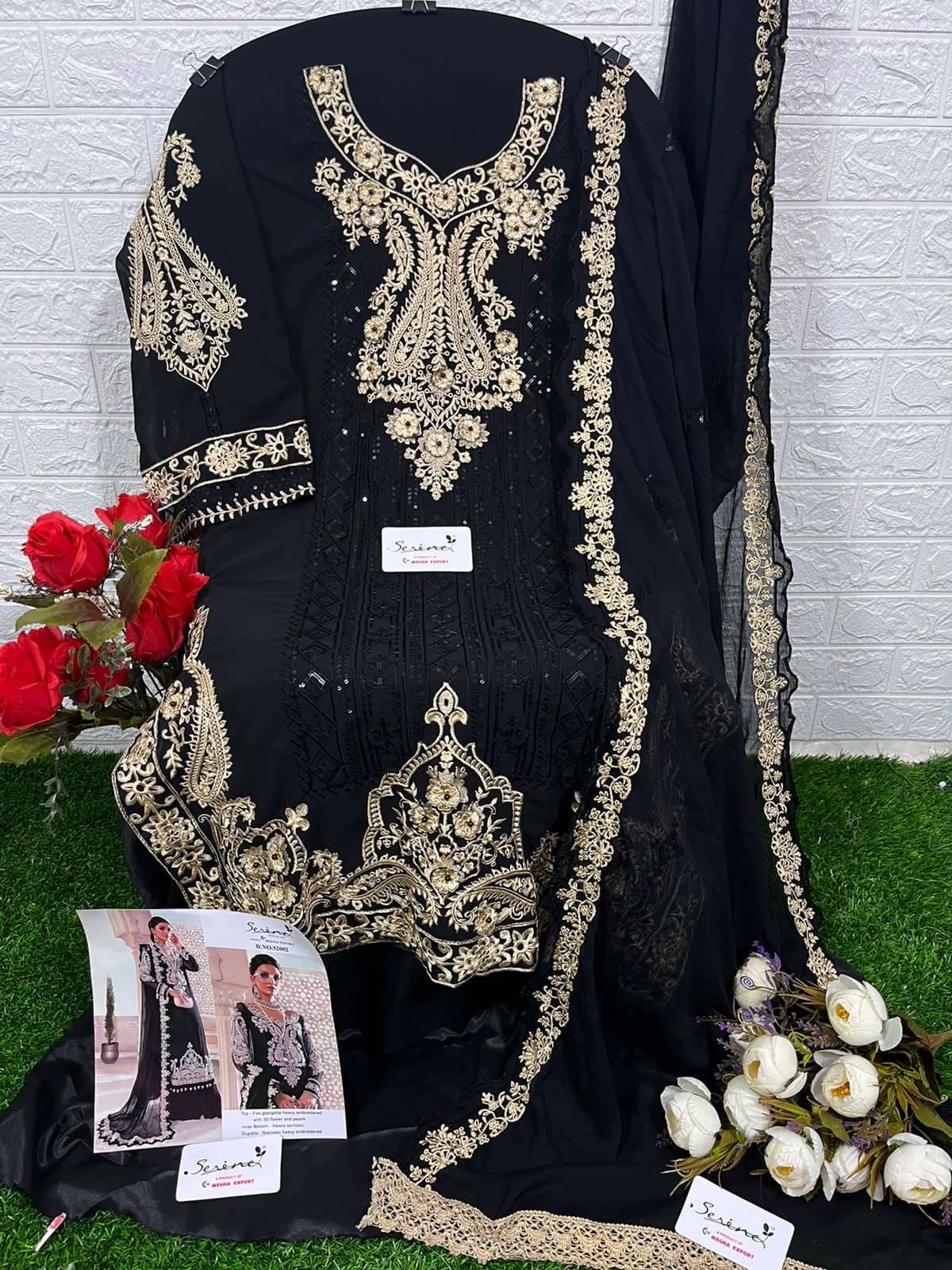 SERINE PRESENTING NEW DESIGN On Maria B.Chiffons Vol-02  