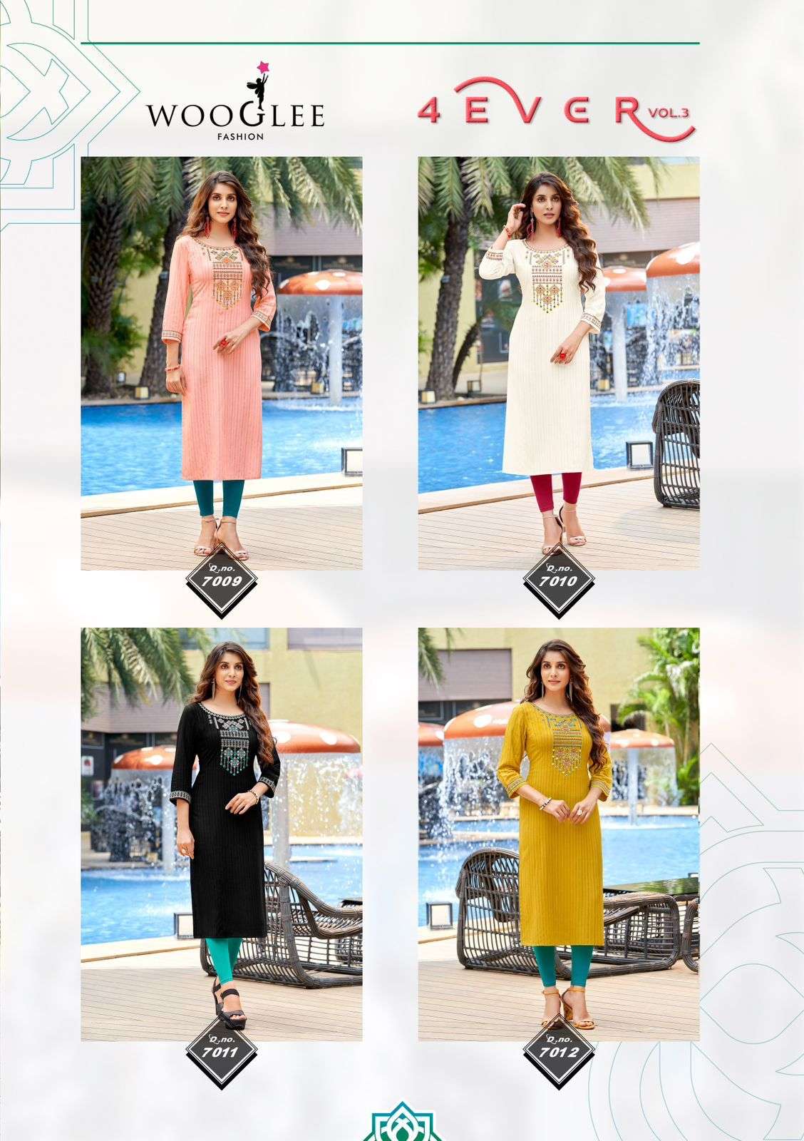 Wooglee (Mittoo) Present Rich Embroidery Straight Kurti 
