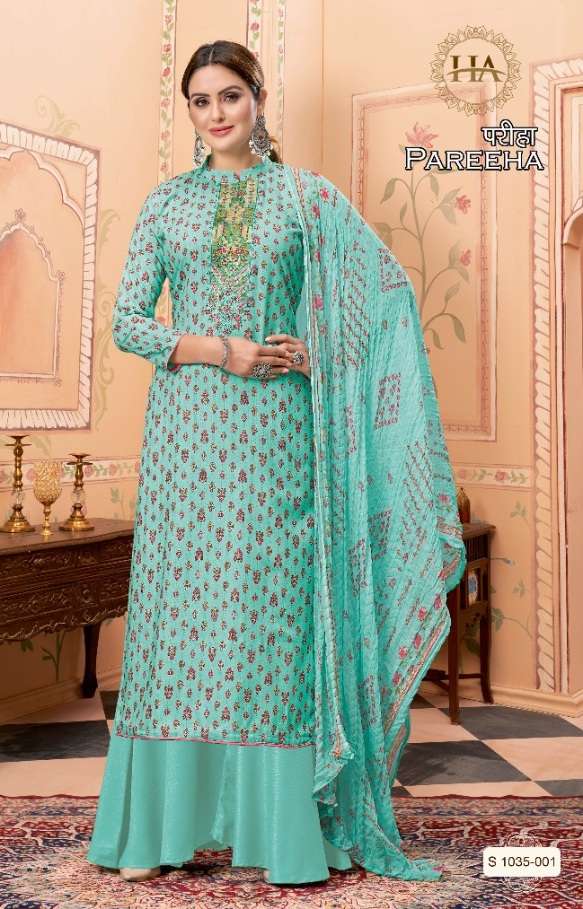  Alok Suit Present Pareeha Reyon Print with Foil with Fancy Embroidery On Wholesale