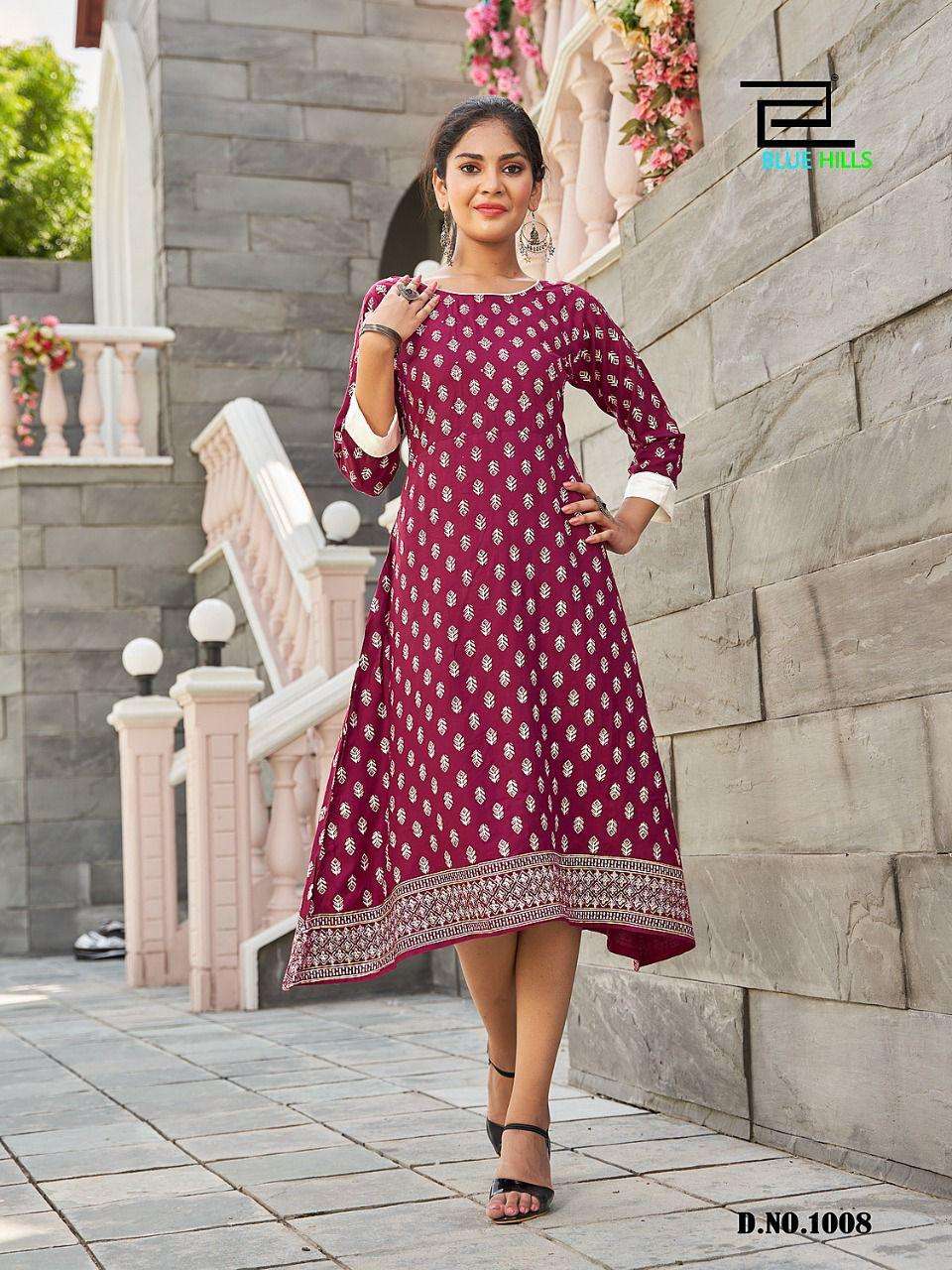 Blue Hills Grapes 1 jaipuri wholesale kurtis Style 