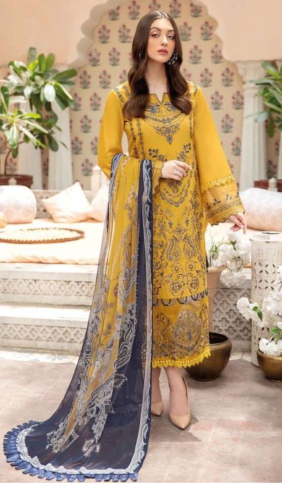 Cheveron lawn-3 by DEEPSY SUITS ON PURE COTTON ON WHOLESALE