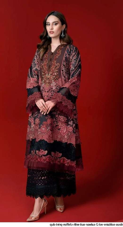 DEEPSY Suit Present Firdous Solitaire-2 Pakistani Style With Heavy Patch Embroidery  