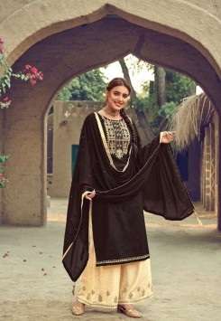 Eba Lifestyle Present  Kanika Vol-1 Jam Cotton Dress Material Self Embroidery Work On Wholesale