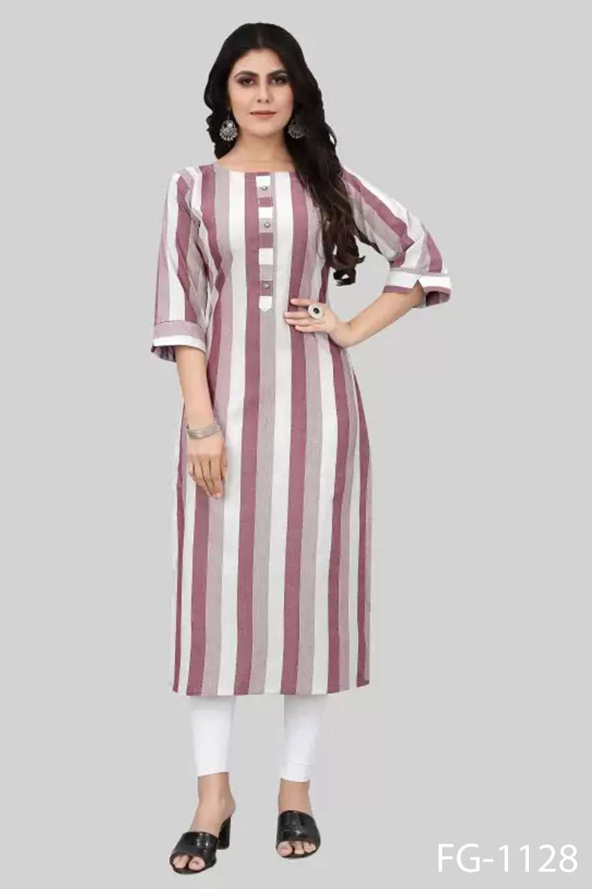 Fashion Galleria Present  Krisha - Vol-16 Stylish Pure Cotton Straight Kurtis On Wholesale