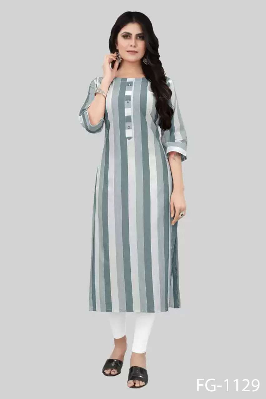 Fashion Galleria Present Krisha Vol 16 Stylish Pure Cotton Straight Kurtis On Wholesale