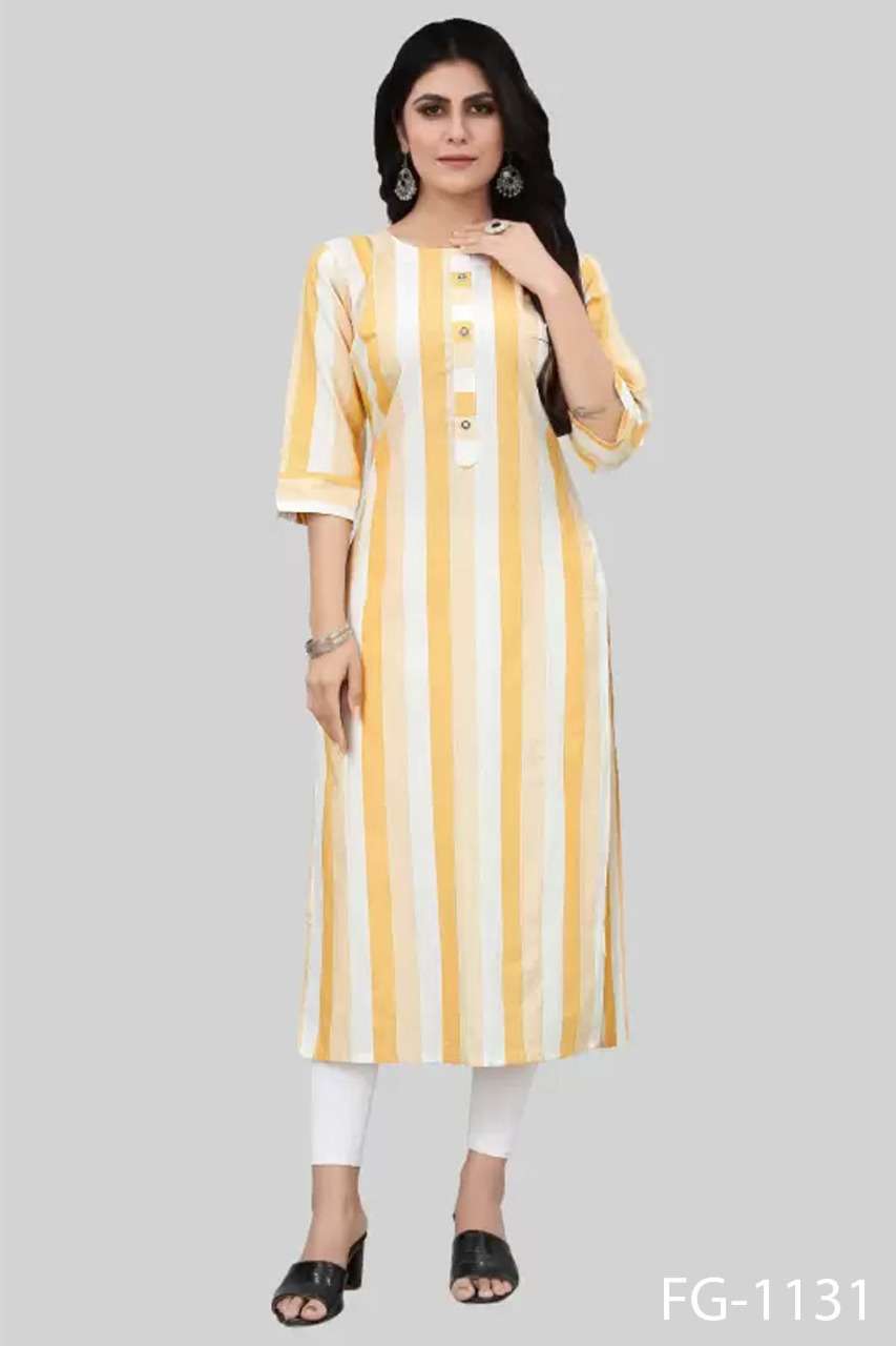 Fashion Galleria Present  Krisha - Vol-16 Stylish Pure Cotton Straight Kurtis On Wholesale