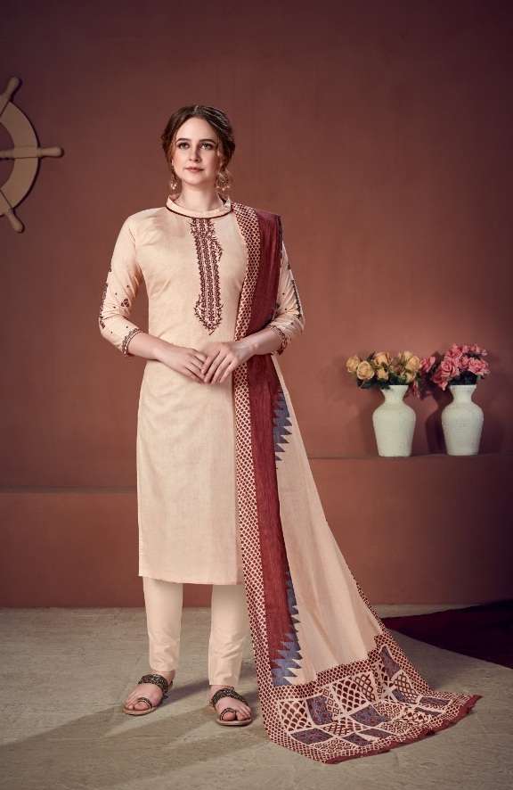 GHUNGHAT VOL 2 BY KAARA SUIT COTTON PRINT WITH EXCLUSIVE EMBROIDERY SUIT ON WHOLESALE