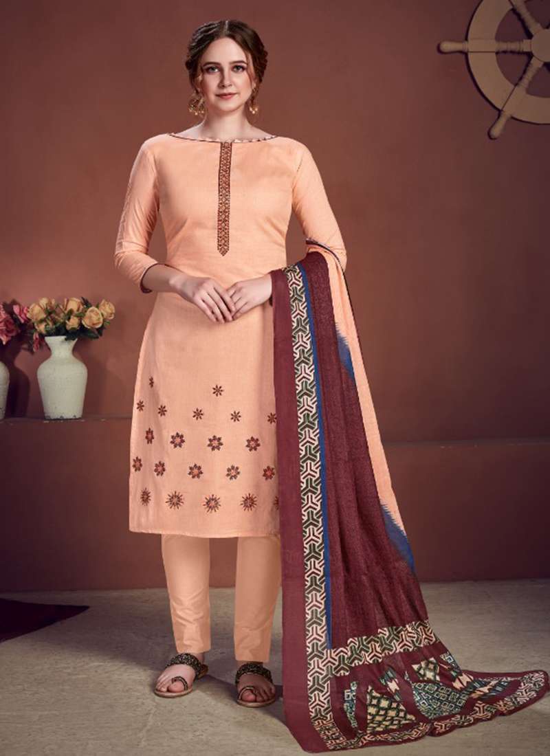 GHUNGHAT VOL 2 BY KAARA SUIT COTTON PRINT WITH EXCLUSIVE EMBROIDERY SUIT ON WHOLESALE