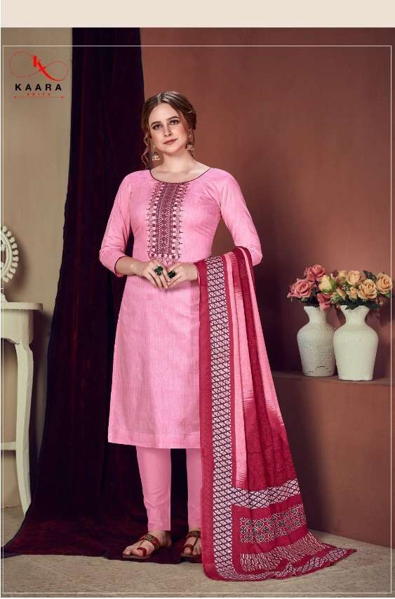 GHUNGHAT VOL 2 BY KAARA SUIT COTTON PRINT WITH EXCLUSIVE EMBROIDERY SUIT ON WHOLESALE