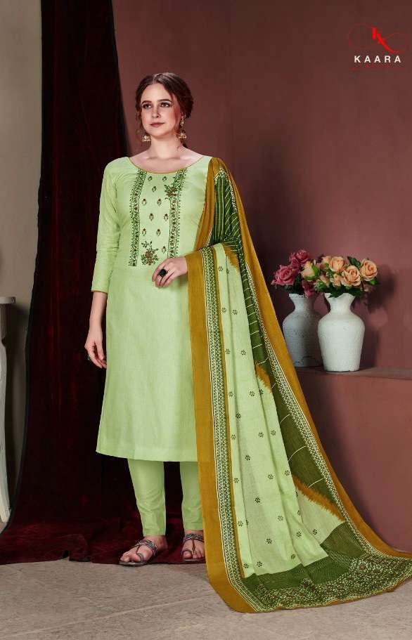 GHUNGHAT VOL 2 BY KAARA SUIT COTTON PRINT WITH EXCLUSIVE EMBROIDERY SUIT ON WHOLESALE