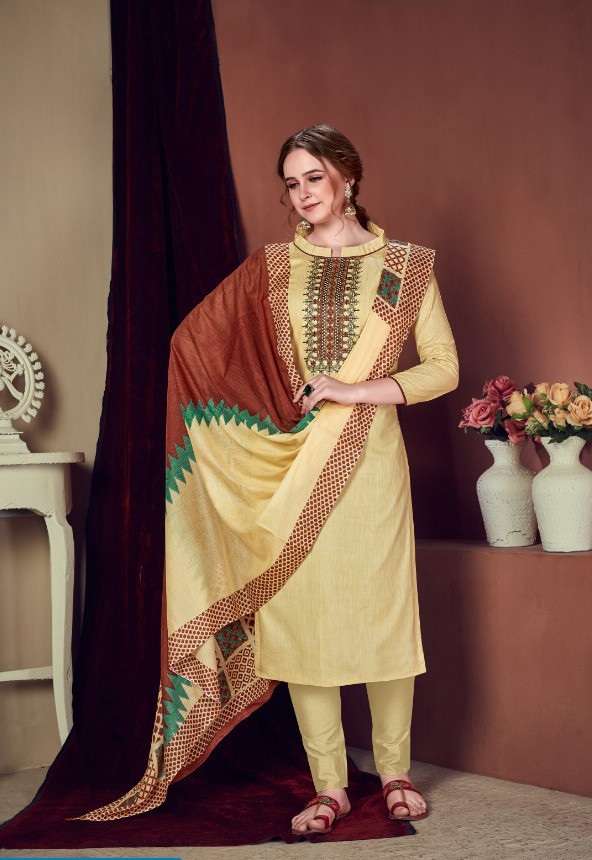 GHUNGHAT VOL 2 BY KAARA SUIT COTTON PRINT WITH EXCLUSIVE EMBROIDERY SUIT ON WHOLESALE