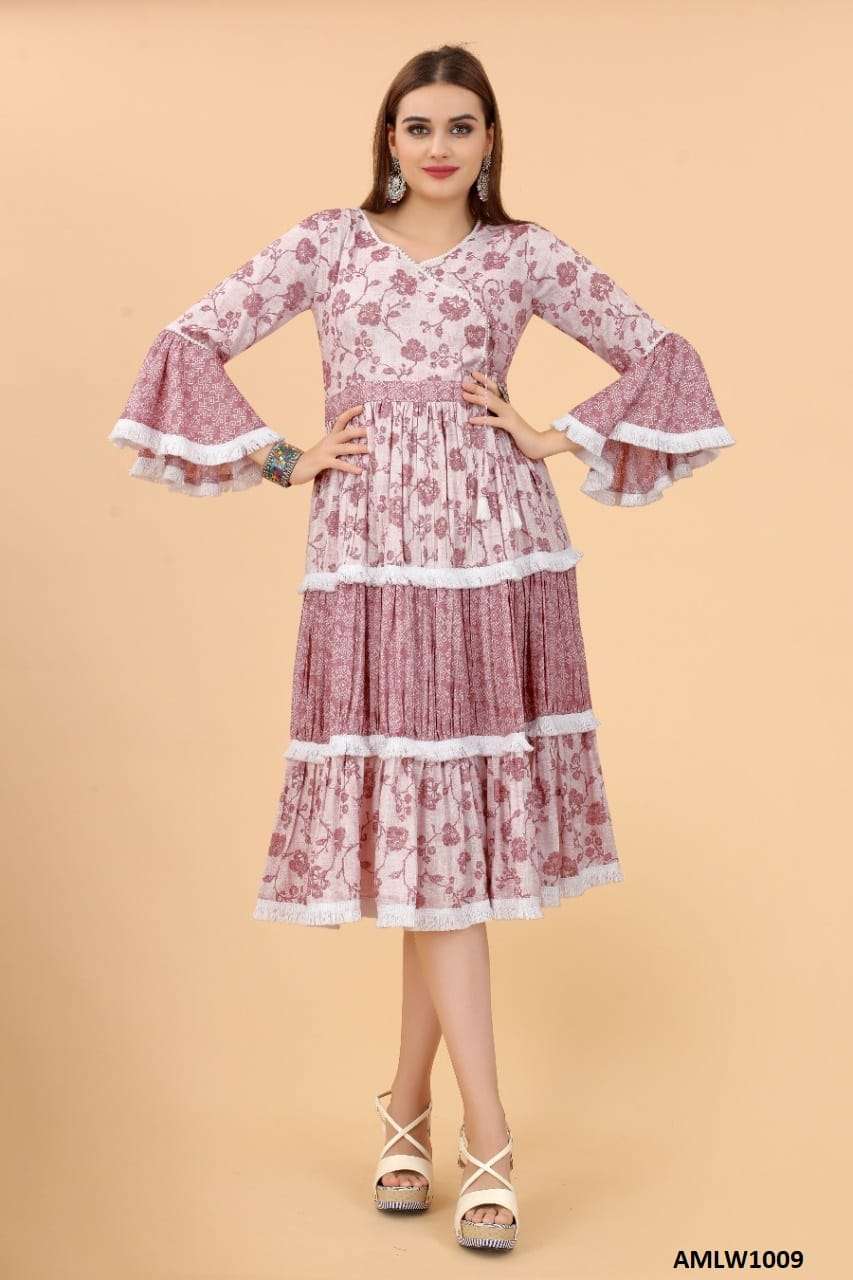 Growish Present Aamina 1 Fancy Tunic Designer Kurti On Different Pattern And Style On Wholesale