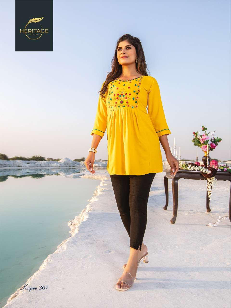 HERITAGE COLLECTION PRESENTS DESIGNER TUNICS WITH CONCEPT EMBROIDERY