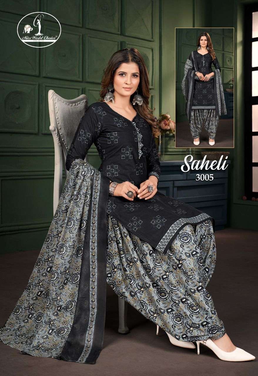 JAY NARAYAN PRESENT SAHELI VOL 3 STYLISH PRINTED DRESS MATERIAL ON WHOLESALE